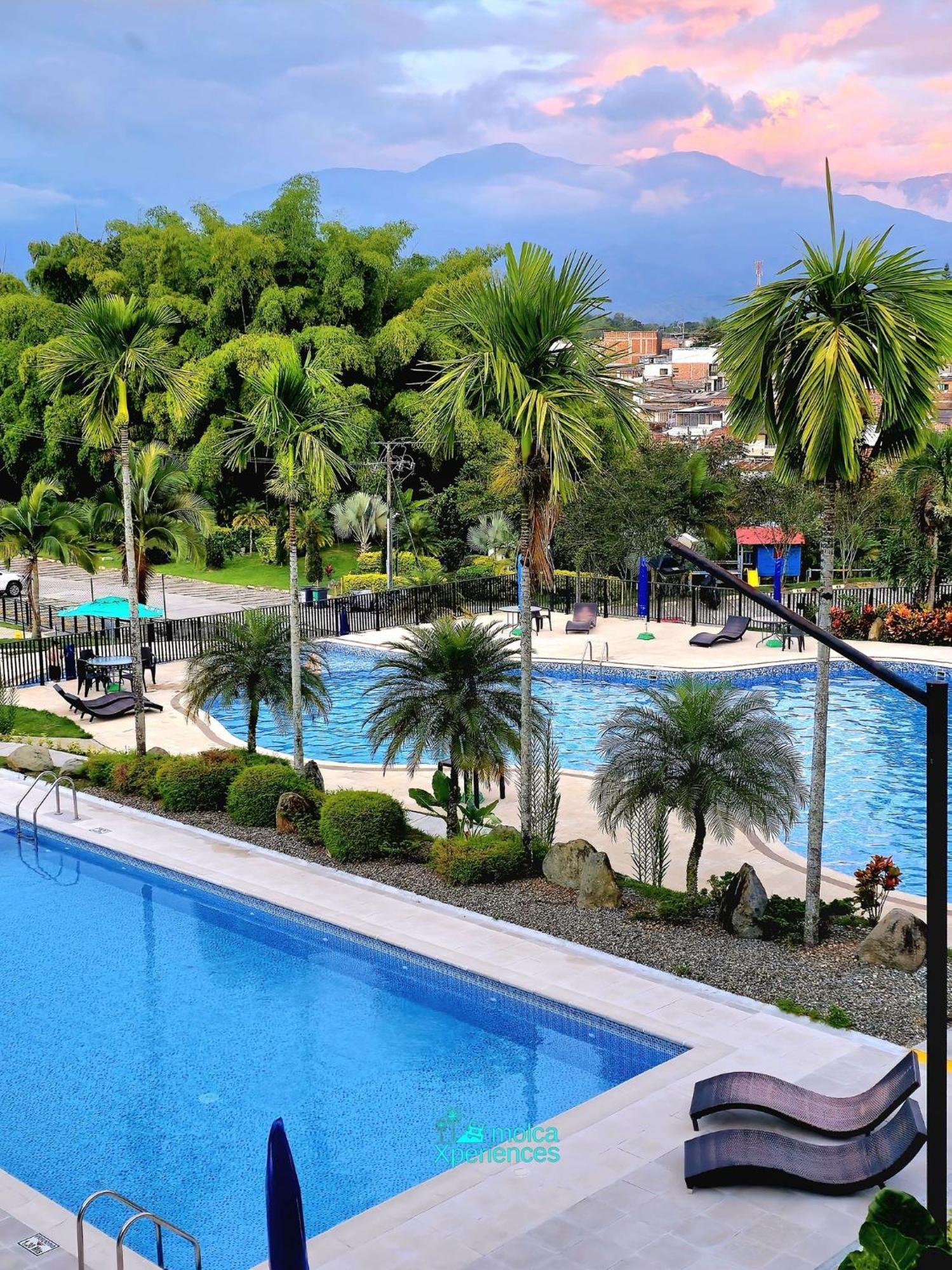 Apartamento Privado Vacacional A 5M Del Aeropuerto, 20 Minutos Del Parque Del Cafe Y Centro De Armenia Con 4 Piscinas, 3 Jacuzzi, Sauna By Molca Xperiences 2H Kültér fotó